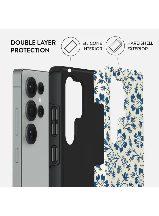 Mobcos Mobcos Samsung Galaxy S25 Ultra Classic Blossom Premium Case Compatible with Hybrid Dual-Layer Hard Shell + Silicone Protection - Scratch-Resistant Shockproof Mobile Cover